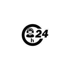 24 hours call center services icon