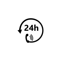 24 hours call center services icon