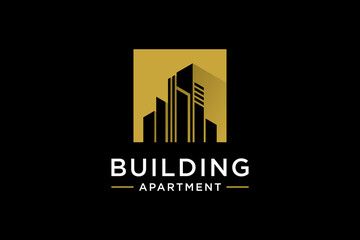 Fototapeta premium Luxury building logo design inspiration