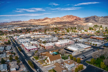 Aerial View of Downtown Boulder City in Nevada © Jacob