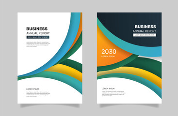Business template poster design. -  Vector.