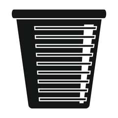 old bucket black simple icon