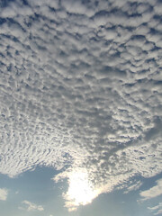 When the sky is covered by the clouds
