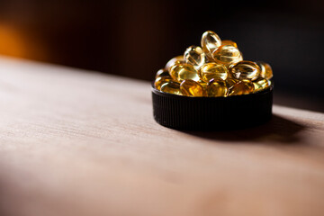 vitamin capsules and health care issue