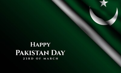 Pakistan Day Background Design. 23rd of March. Vector Illustration. - obrazy, fototapety, plakaty