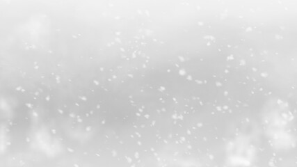 Christmas winter snowflake on white gray sky background.