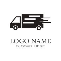 Delivery Truck Icon Vector Design Logo Template