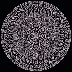 Thai traditional art, flower style