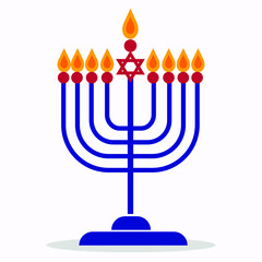 symbolic candlestick at a Jewish festival