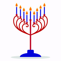 symbolic candlestick at a Jewish festival