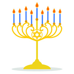 symbolic candlestick at a Jewish festival