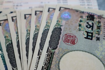 日本の複数の一万円札