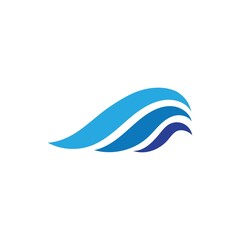 Water wave icon vector