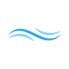 Water wave icon vector