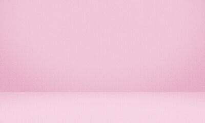 Empty pink color texture pattern cement wall studio background.