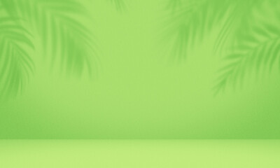 Fototapeta na wymiar Empty green color texture pattern cement wall studio background.