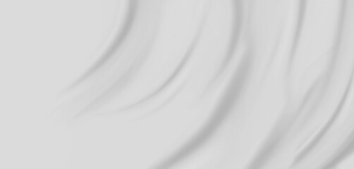white cloth background abstract with soft waves