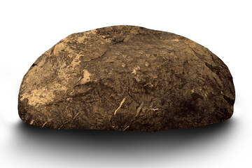 stones white background, Clipping path