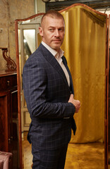  mature man in elegant suit