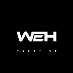 WEH Letter Initial Logo Design Template Vector Illustration