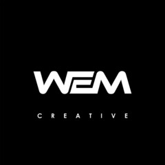 WEM Letter Initial Logo Design Template Vector Illustration