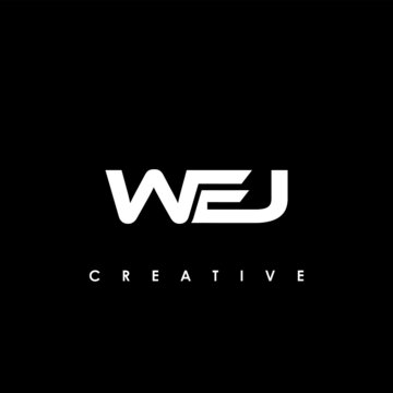 WEJ Letter Initial Logo Design Template Vector Illustration