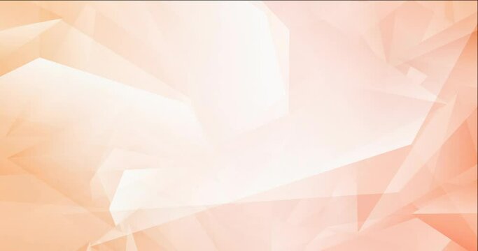 4K looping light orange polygonal video footage. Holographic abstract video with gradient. Movie for a cell phone. 4096 x 2160, 30 fps. Codec Photo JPEG.