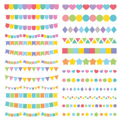 かわいい ライン 素材 セット