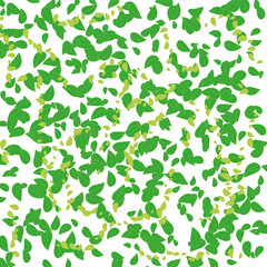 Green leaves texture.Vector illustration.Natural background.For eco concepts, cards,posters,prints and others.