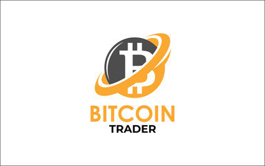 Illustration vector graphic of bitcoin currency icon Logo Design template-10