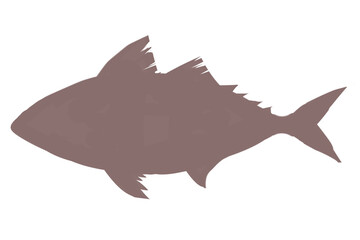 アジ　シルエット