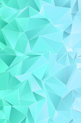 Fototapeta premium 3d Triangles, abstract background. Design wallpaper.
