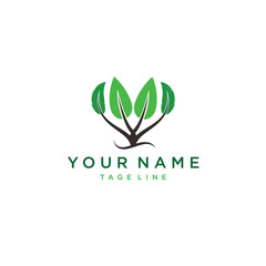 Living Environment Design. vector abstract green leaf logo icon. Landscape, garden, plant, nature and ecology vector logo design. Logotype concept icon.