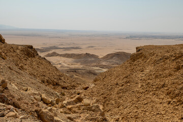 Desert landscapes in remote rural area of Tabuk in north western Saudi Arabia