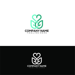 nature leaf logo design flower icon vector template for business