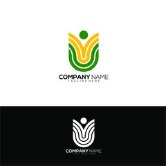 nature leaf logo design flower icon vector template for business