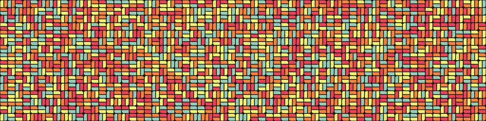 Fototapeta premium Abstract Geometric Pattern generative computational art illustration