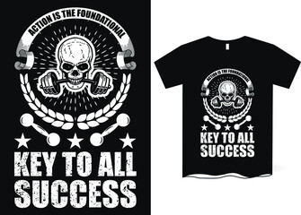 Gym or Workout T-Shirt Design