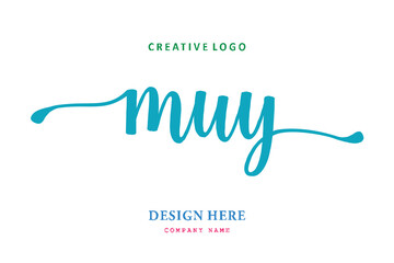 MUY lettering logo is simple, easy to understand and authoritative