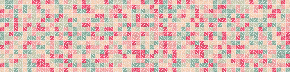 Tuinposter Abstract Geometric Pattern generative computational art illustration © vector_master