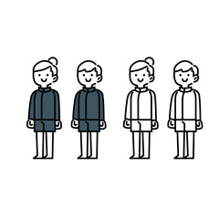 ラッシュガードを着た人イラスト素材