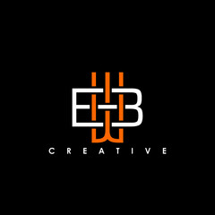 Obraz premium BW, WB Letter Initial Logo Design Template Vector Illustration