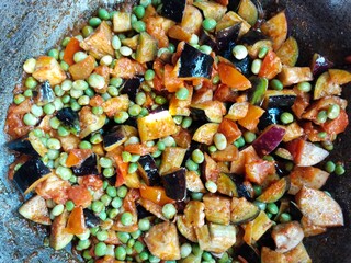 vegetables on a plate