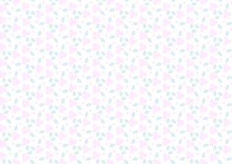 手描きピンク小花柄パターン背景