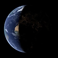 Planète Terre Jour Nuit - Earth Planet Day Night