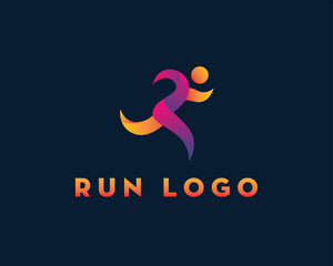 run logo run man logo sport logo athletic logo