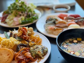 koreanfood sushi buffet all you can eat seafood rounge desert drink