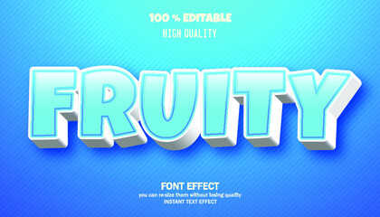 modern 3d text effect, editable font