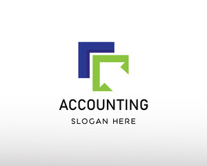 accounting logo symbol logo up logo arrow creative logo