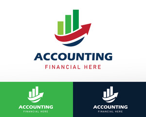 accounting logo up money logo finance logo invest logo